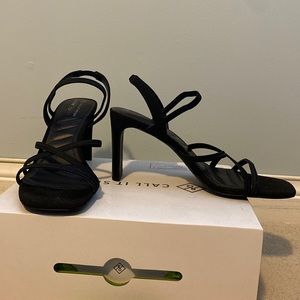 Black Strapped Heels